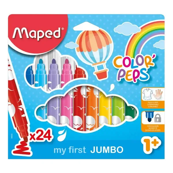 Maped Color Peps Jumbo 24'lü Keçeli Kalem Seti