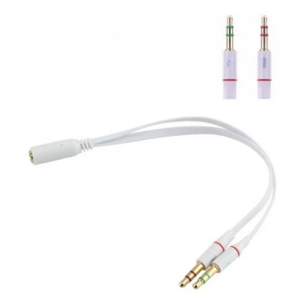 Mikrofonlu Kulaklık Notebook Laptop Bağlama Bağlantı Adaptörü
