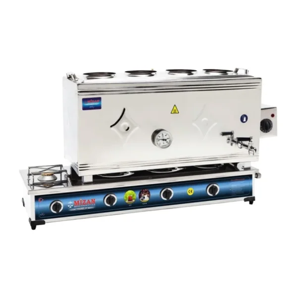 Mizan Tüplü + Elektrikli 60 Litre (304 Çelik) Çay Kazanı