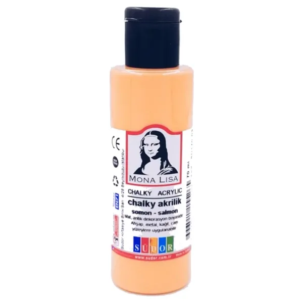 Monalisa Akrilik Boya Chalky 70 ML Somon (12 adet)