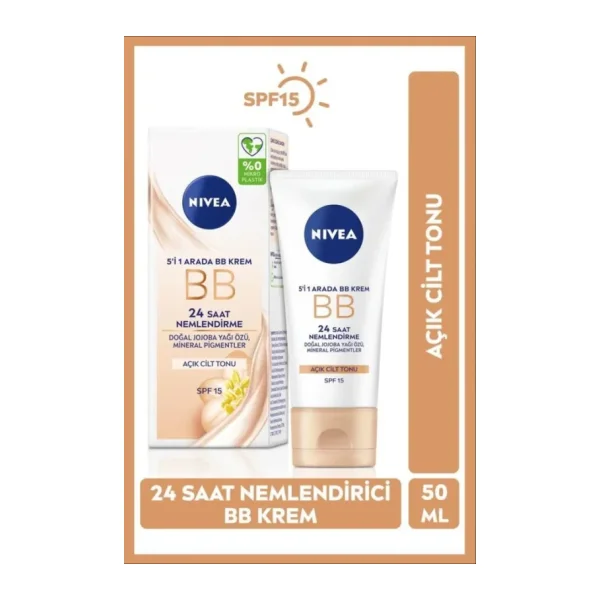 Nivea 5'i 1 Arada Açık Ton SPF 15 50 ml BB Krem