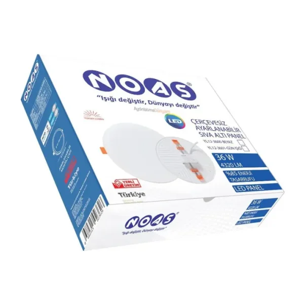 Noas YL12 3600 Sıva Altı 36W Ayarlanabilir Led Spot 6500K Beyaz
