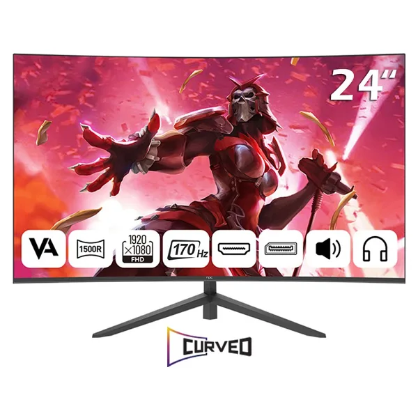 Npc MD240K-V181 23.6" 1 ms Full HD Curved 170 Hz Oyuncu Monitörü