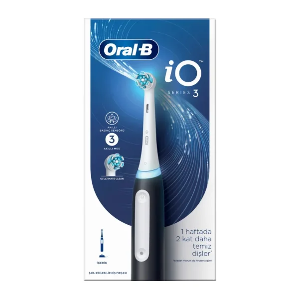 Oral-B İO 3 Siyah Şarjlı Diş Fırçası