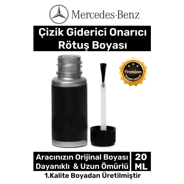 Özel Suya Dayanıklı Mercedes Marka Uyumlu Çizik Taş Izi Giderici Onarıcı 20ml Oto Rötuş Boyası