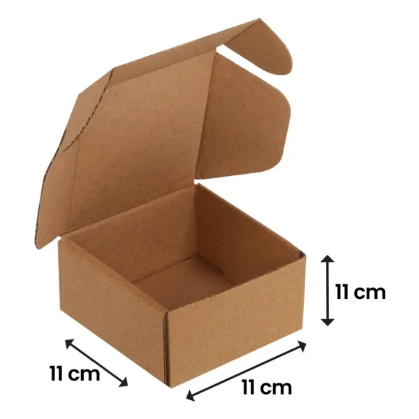 Packanya 11x11x11 - 25 Adet Kilitli E Ticaret Karton Kargo Kutusu ( 0,33 Desi )