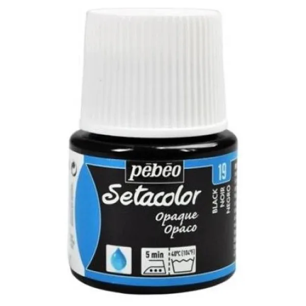 Pebeo Setacolor Opak Kumas Boyasi 19 Black