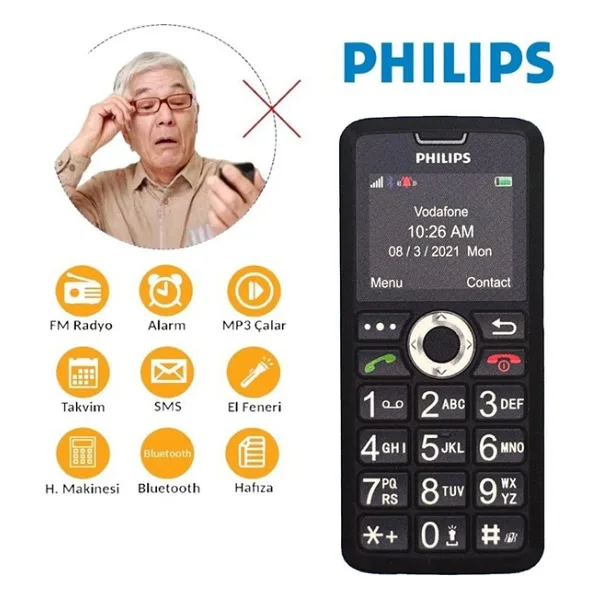 Philips PHİLİPS TUŞLU TELEFON