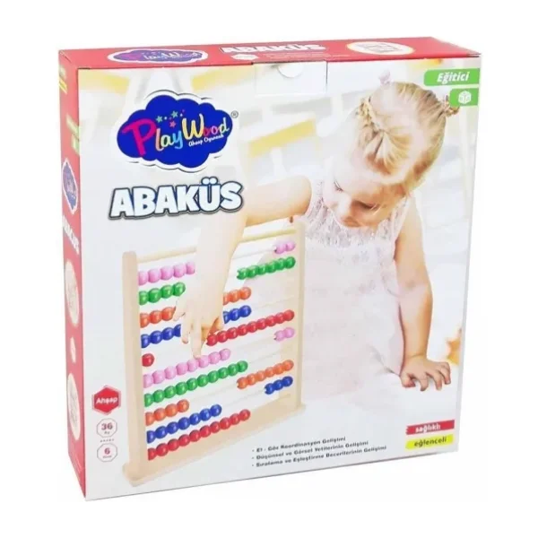 PlayWood Eğitici Büyük Ahşap Abaküs