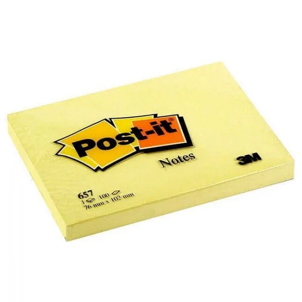 Post-it Yapışkanlı Not Kağıdı 76x102mm 100 Yaprak Sarı