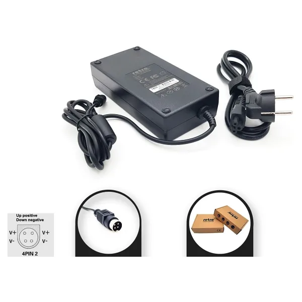 RETRO 15V 8A 120W 4-Pin DIN Erkek 4PIN2 Güç Adaptörü RNA-TS04