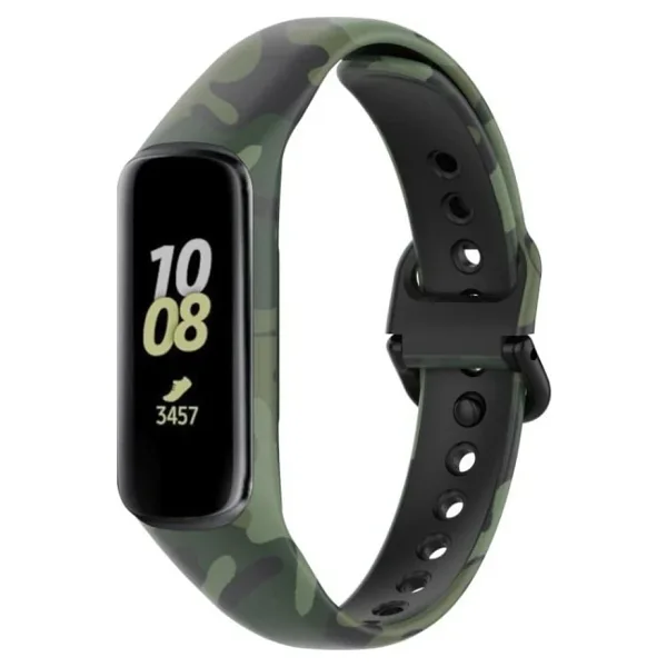 Samsung Galaxy Fit 2 R220 Uyumlu Kamuflaj Desenli Kordon Kayış