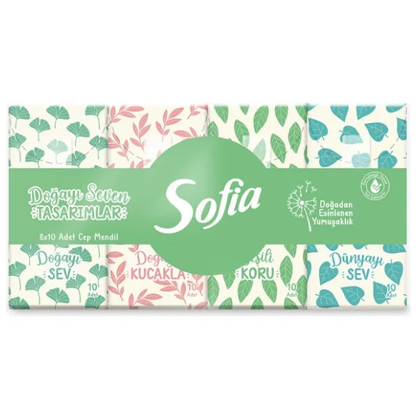 Sofia Cep Mendil 8'li 4 Adet