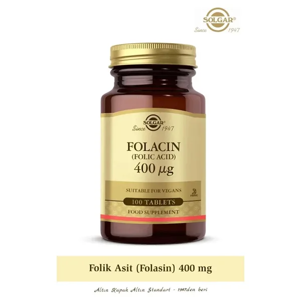 Solgar Folic Acid 400 Mg 100 Tablet