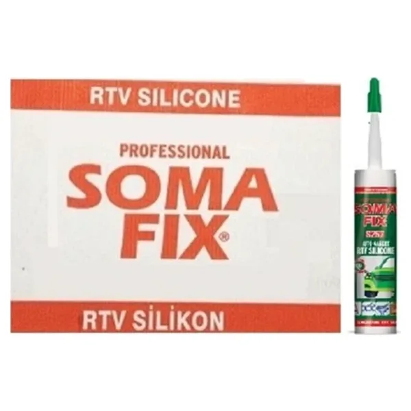 Somafix 24 Adet 280 ml Kırmızı Rtv Silikon Sıvı Conta 350 'c
