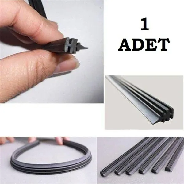 THREESTEP Silecek Lastiği 600 Mm 1 Adet 60 Cm Silecek Lastiği 1. Kalite Silgi 600mm Silecek Oto Cam Silecek