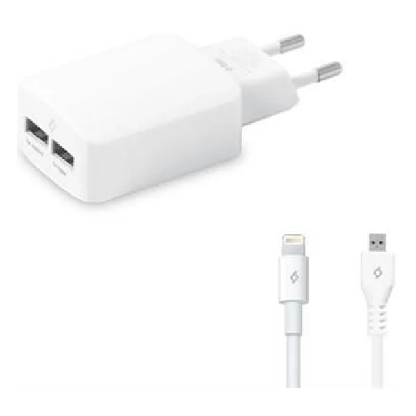 TTEC COMPACT 2SCS02 SPEED CHARGER DUO UNIVERSAL APPLE & ANDROID USB ŞARJ BAŞLIK + KABLO