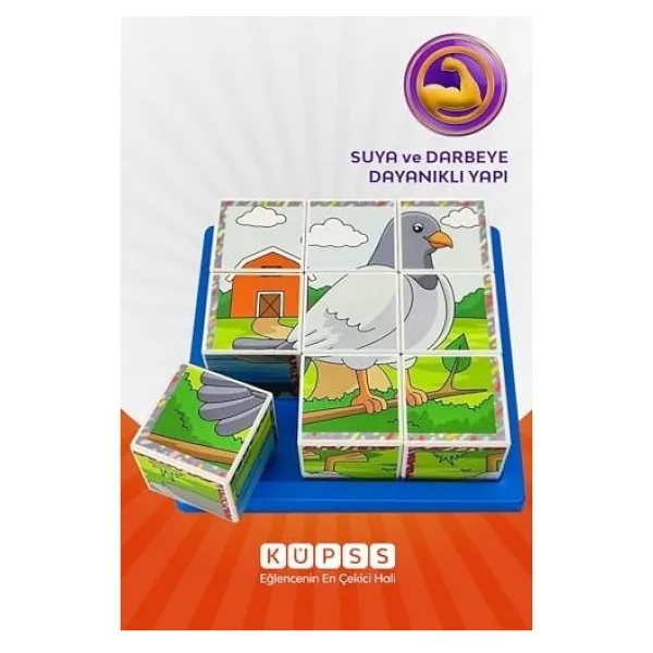 Uçan Hayvanlar 3D Puzzle - 9 Küp 6 Yapboz