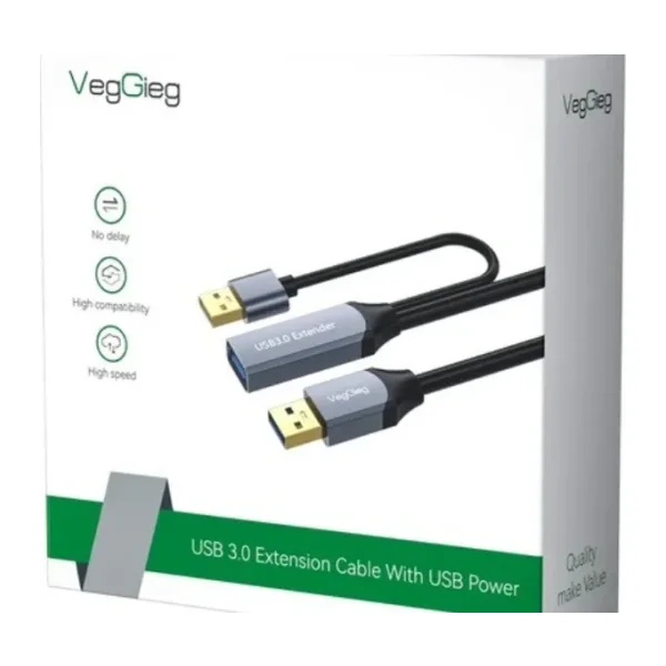 VegGieg V-U333 20 m USB 3.0 Uzatma Kablosu