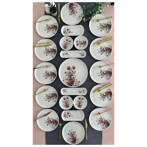 VENÜS HOME DECORATION Hasbahçe 12 Kişilik 21 Parça Kahvaltı Takımı