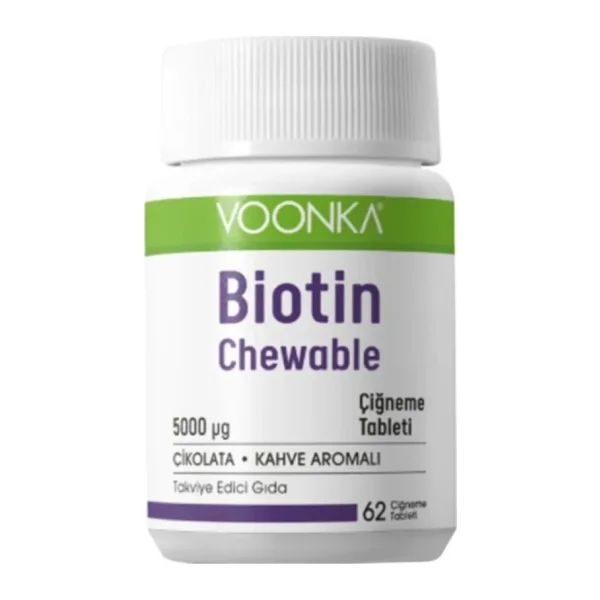 Voonka Biotin Chewable 62 Çiğneme Tableti