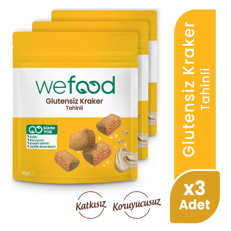Wefood Tahinli Kraker 40 Gr 3'lü