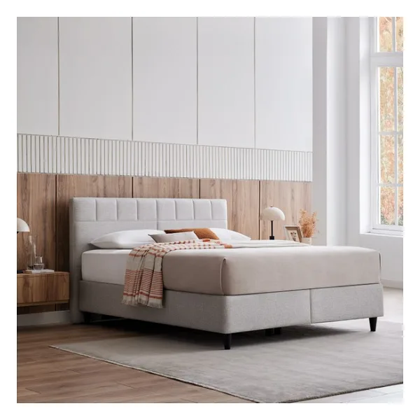 Yataş Lento & Supreme Sleep Baza, Başlık 2'li Set - Krem - 140 x 190 cm