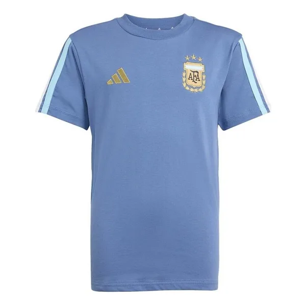 Adidas Arjantin DNA JZ6302 Kısa Kollu Bisiklet Yaka Çocuk Tişört