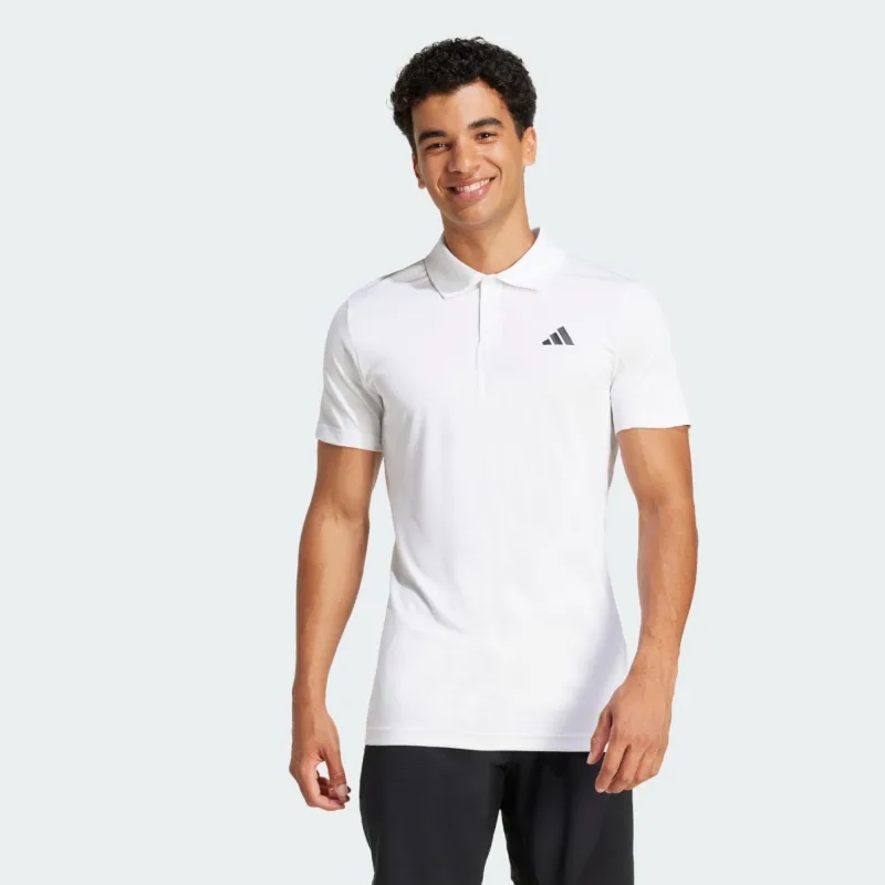Adidas Tennis Climacool FreeLift JF4387 Beyaz Kısa Kollu Polo Yaka Erkek Spor Tişört