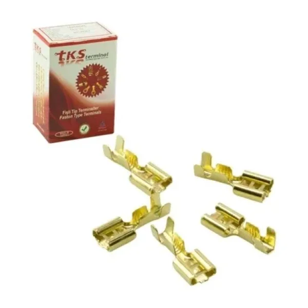 ARSVİSİON Sarı Kablo Pabuç (sf-2d) (300lük) Paket Fiyatı Dişi Fiş Tırnaklı