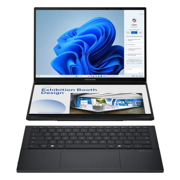 Asus Zenbook Duo UX8406CA-PZ208W Intel Core Ultra 9 285H 32GB 2TB SSD Windows 11 Home 14" OLED Taşınabilir Bilgisayar - Gri