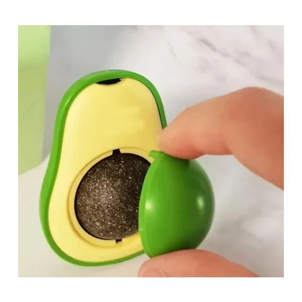 Avokado Şeklinde Catnipli Doğal Kedi Yalama Topu 6 Cm