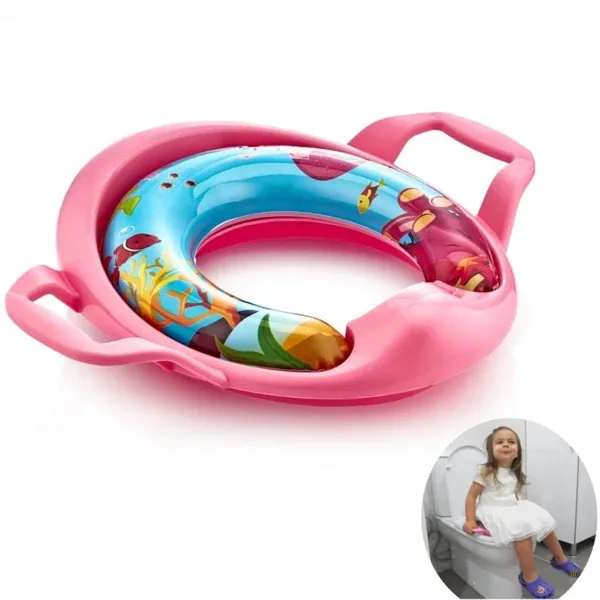 Babyjem Mega Klozet Adaptörü--- - Pembe Standart