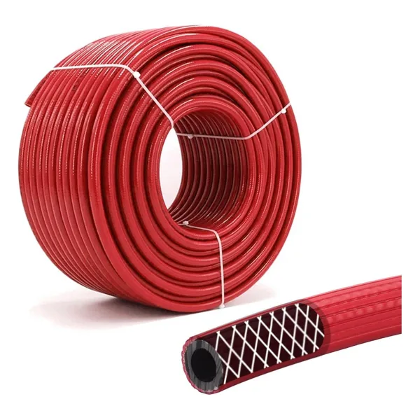 Badem10 10 Metre Çelik Kompresör Hava Hortumu 8 mm Thermo Hortum Kırmızı