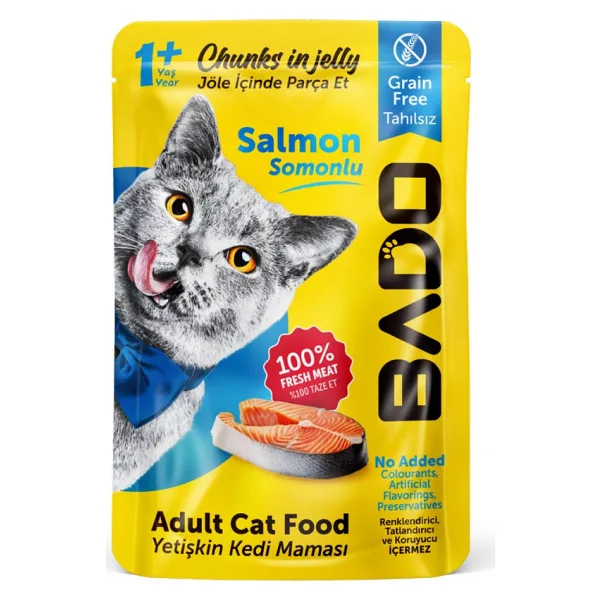 Bado Somonlu 85 gr Yetişkin Yaş Kedi Maması