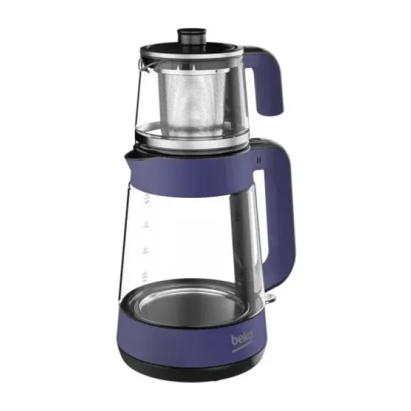 Beko CM 5964 W Floral Mor 1900 W Cam Demlikli Çay Makinesi