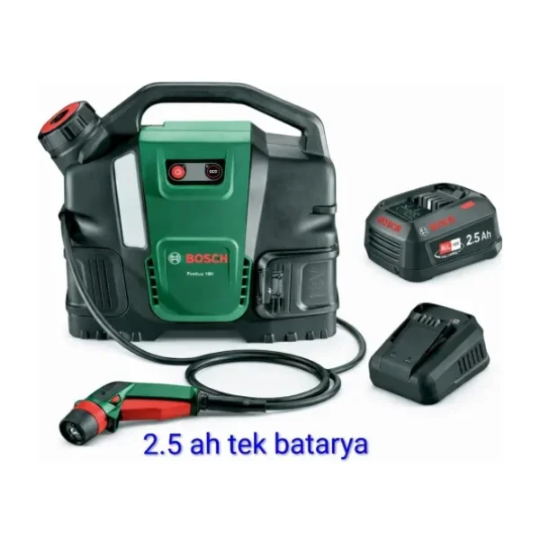 Bosch Fontus 18V-6 Bike Tek Akü 2.5 Ah Basınçlı Yıkama Makinesi