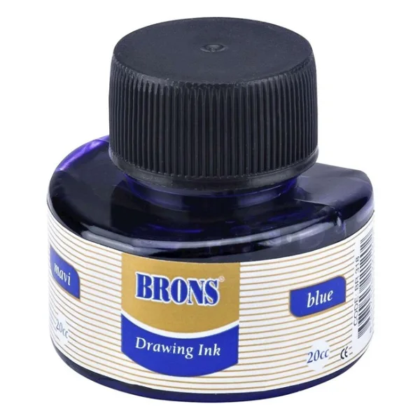 Brons BR-318 20 cc Mavi Çini Mürekkebi