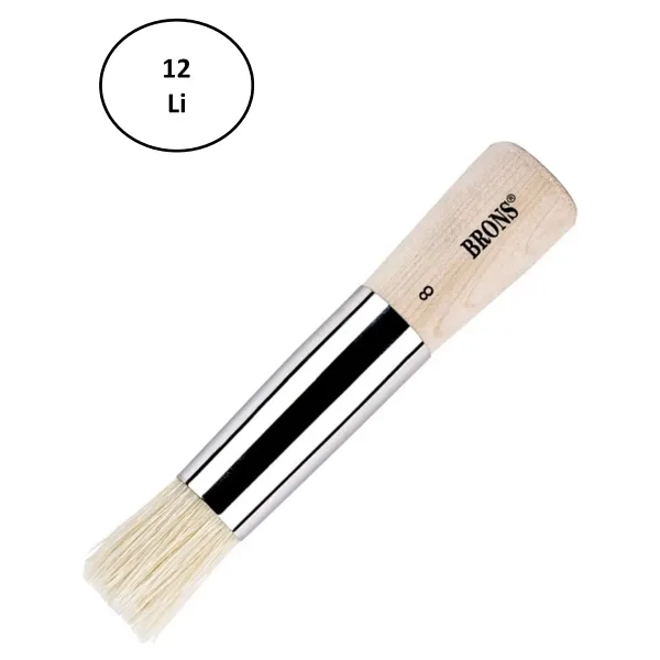Brons Tampon Fırça No:8 12'li