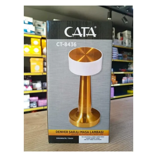 Cata CT-8436 Denver Şarjlı Masa Lambası