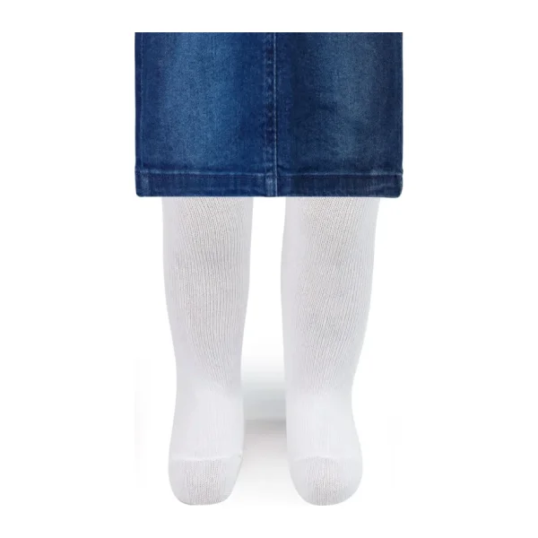 Civil Baby Kız Bebek Külotlu Bambu Çorap 6-12 Ay Beyaz