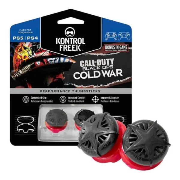 Cosmostech Kontrolfreek Call Of Duty Black Ops Cold War Ps5/ps4 Uyumlu Analog Başlık Thumbsticks - Performans Yükseltici Ve Koruyucu