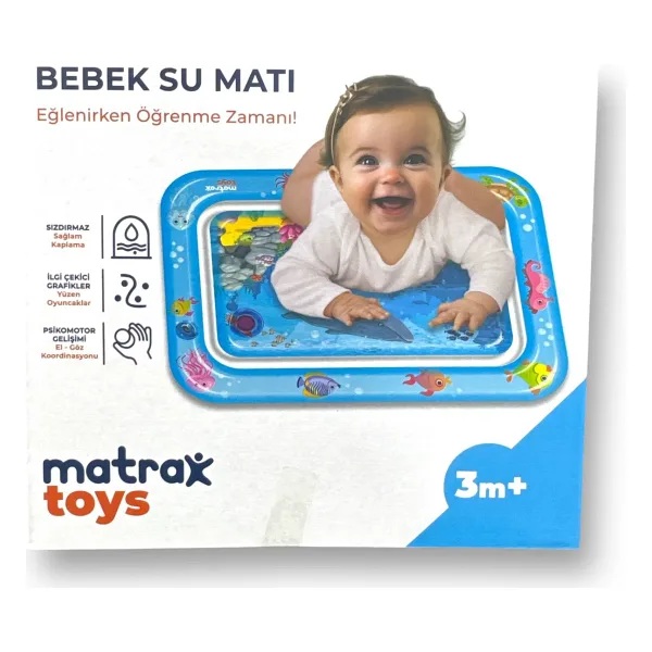 Dayanıklı Şişirilebilen Bebek Su Aktivite ve Oyun Matı