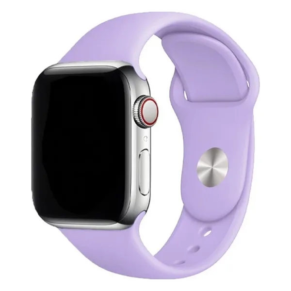 E2M Classic Silikon Apple Watch Kordon 42-44-45-49mm Eflatun