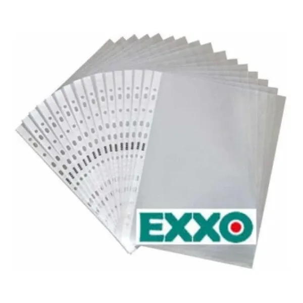 Faber Castell Exxo Plastik A4 Delikli Poşet Dosya 100lü Paket