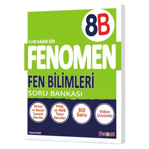 Fenomen Okul Yayınları 8. Sınıf Fen Bilimleri (B) Soru Bankası