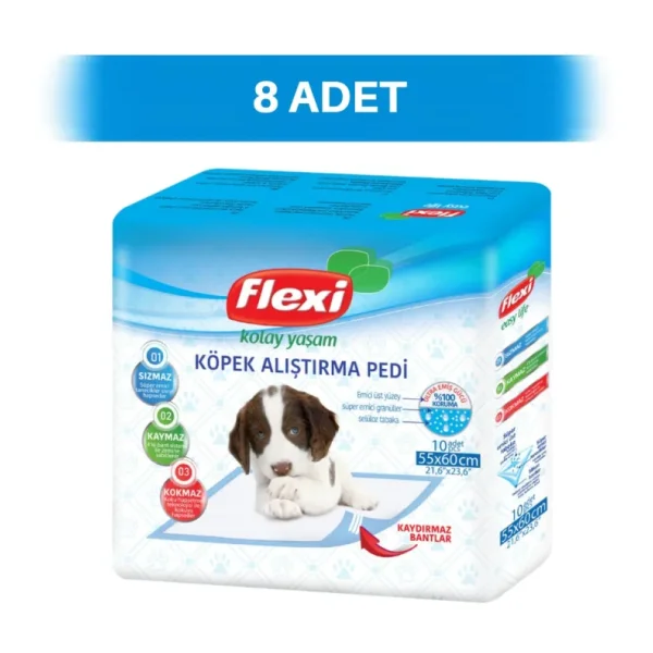 Flexi Kokulu Ve Bantlı Köpek Alıştırma Pedi 80 Adet