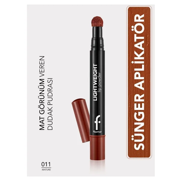 Flormar Lightweight Lip Powder 011 Mature Likit Ruj