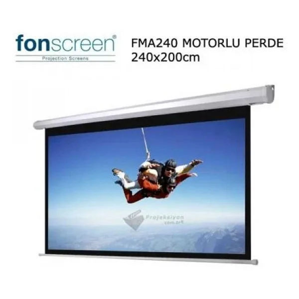 FONSCREEN FMA240 240x200 MOTORLU PROJEKSİYON PERDESİ