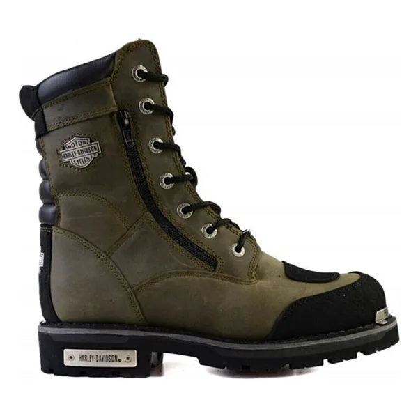 Harley Davidson Riddick 025M100552- O05-08 Haki Erkek Deri Bot